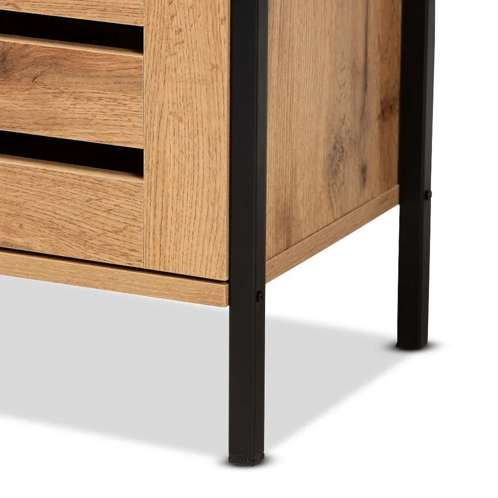 Baxton Studio Vander Modern and Contemporary Oak Br